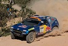 Nasser Al-Attiyah und Timo Gottschalk gewannen die vierte Etappe der Rallye dos Sertões in Brasilien. Foto: Auto-Reporter/Volkswagen